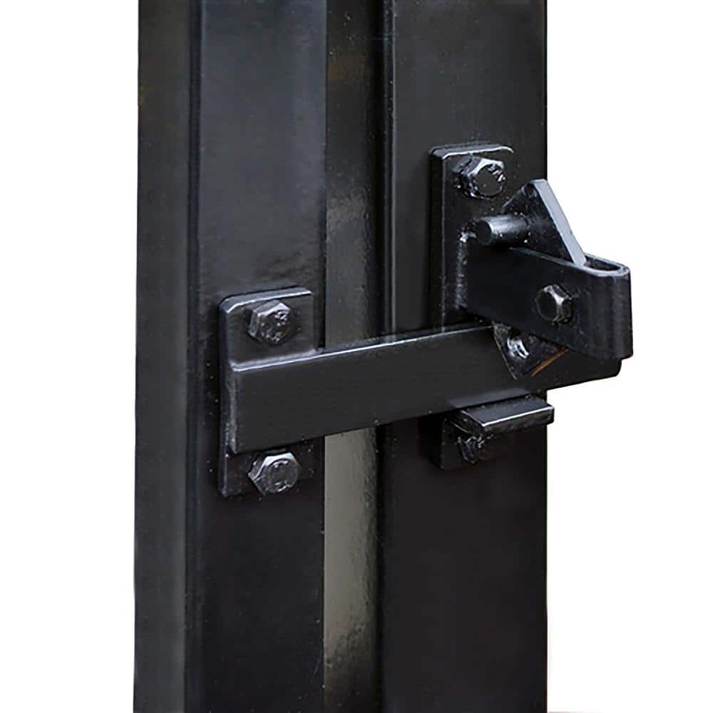 Black Iron Universal Gate Door Flip Latch