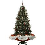 55 in. Snowing Musical Christmas Tree with Red Base and Snow Function