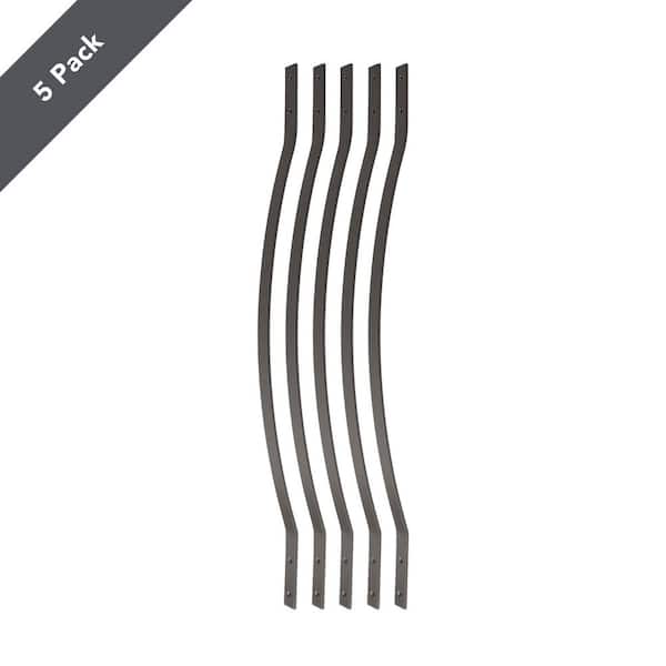 Deckorators 32-1/4 in. x 1 in. Bronze Aluminum Arc Baluster (5-Pack)