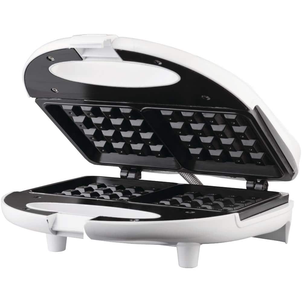 Holstein Housewares 4” Personal Waffle Maker, Black/Copper - Delicious  Waffles in Minutes