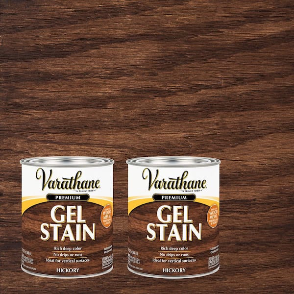 1 Quart Hickory Semi-Transparent Interior Wood Gel Stain (2-Pack)