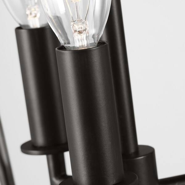 Generation Lighting - Viota Small 3-Light Aged Iron Dining Room Entry Hallway Transitional Pendant Light