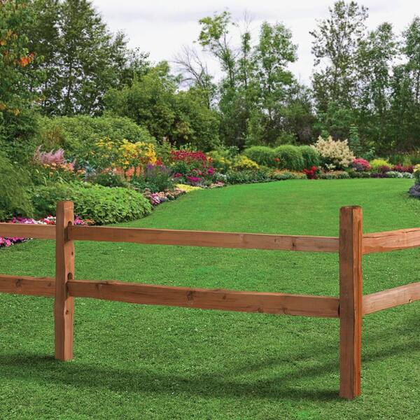 4 In X 4 In X 5 3 Ft Cedar Tone Pressure Treated Pine 2 Hole End Fence Post 163119 The Home Depot 4 In X 4 In X 5 3 Ft Cedar Tone Pressure Treated Pine 2 Hole End Fence Post 163119 The Home Depot