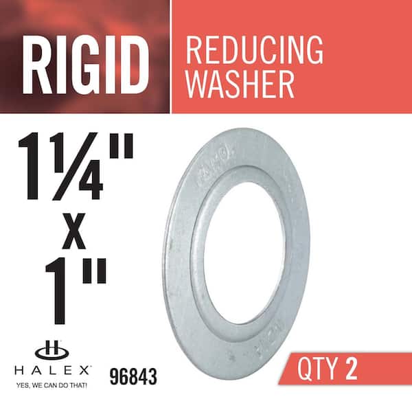 Halex 1 1 4 In X 1 In Rigid Conduit Reducing Washer 2 Pack
