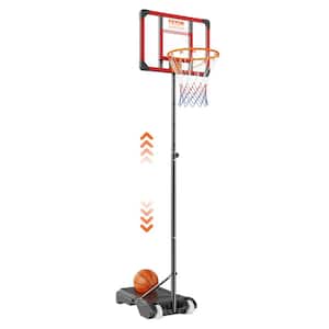 Basketball Hoop and Goal 5 to 7 ft. Adjustable Height Portable Backboard System 28 in. Kids and Adults Basketball Set