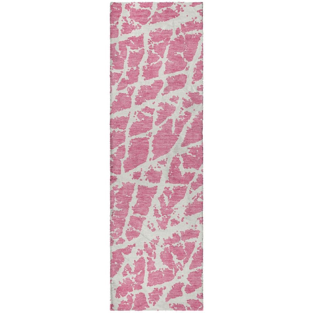 Dream Shag Premium Machine Washable Abstract ADS501 Pink 2 ft. x 7 ft. Runner Rug price history on PriceWatchPro