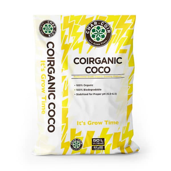 24 lb. (1.75 cu. ft. ) Coirganic 100% CDFA Certified Organic Loose Coco Coir Soil Amendment Growing Medium (1-Pack)