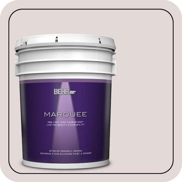 BEHR MARQUEE 5 gal. #120E-1 Dreamy White Eggshell Enamel Interior Paint & Primer