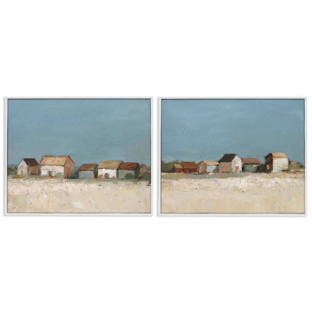 Country Houses in Distance by Ethan Harper 2 Pieces White Framed Architecture Giclee Art Print 24 in. x 30 in. price history on PriceWatchPro
