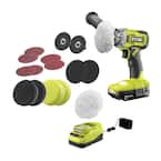 ONE+ 18V Cordless 3 in. Detail Polisher/Sander Kit with 2.0 Ah Battery, Charger, & 8-Piece Polisher/Sander Accessory Set