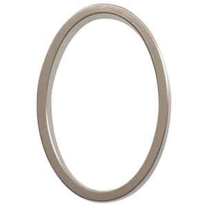 5 in. Satin Nickel Floating or Flush House Number 0