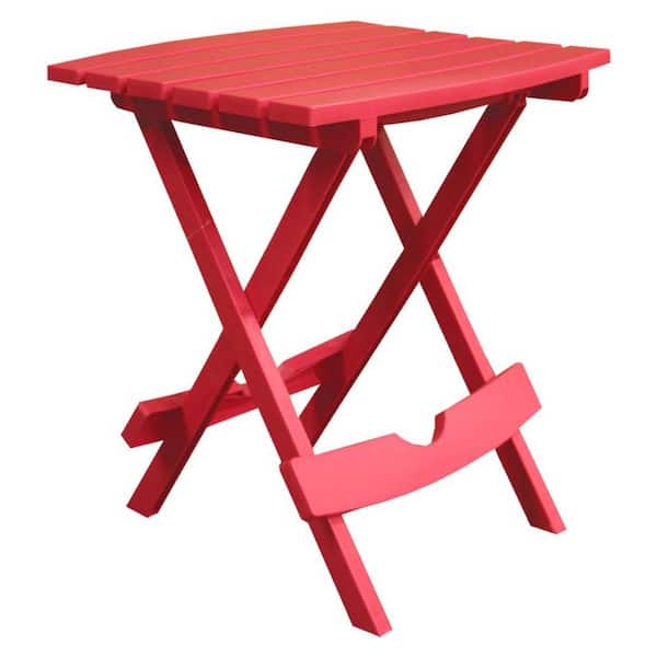 Unbranded Cherry Red Plastic Outdoor Side Table