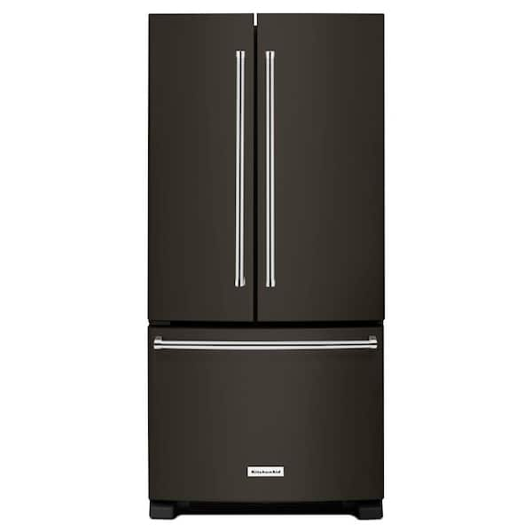 KitchenAid 22.1 cu. ft. French Door Refrigerator in Black Stainless with Interior Dispenser