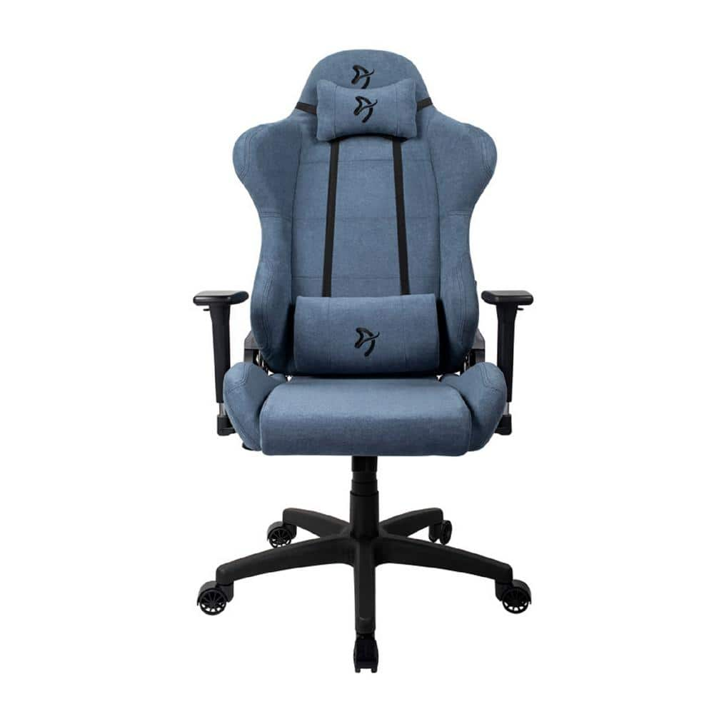 AROZZI Torretta Blue Premium Soft Fabric Gaming/Office Chair with High  Backrest, Adjustable Height, Lumbar, Neck Support TORRETTA-SFB-BL - The  Home Depot