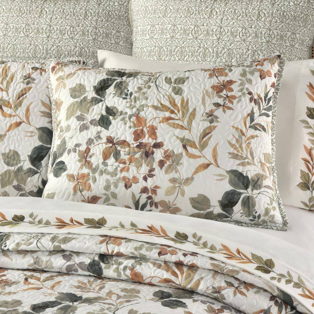 Sage Green Reversible Microfiber Twin Quilt Set