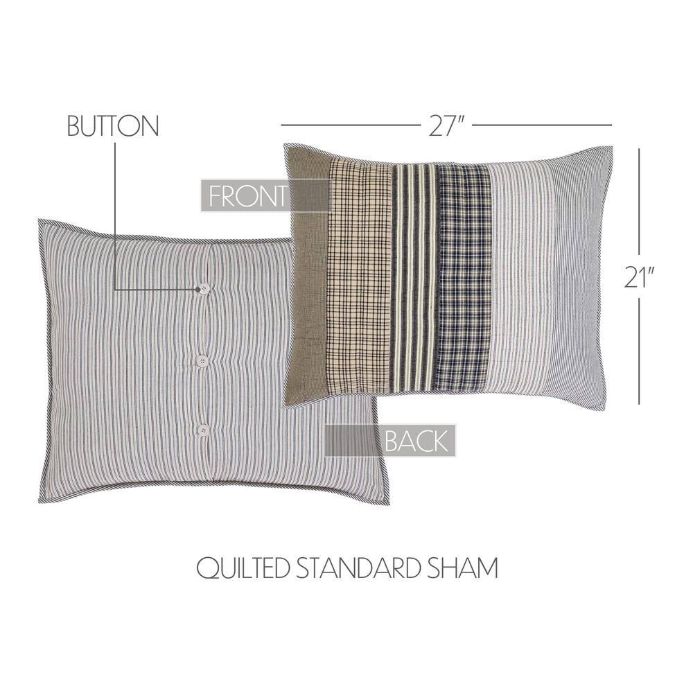 Ashmont Standard Cotton Patchwork Farmhouse Sham