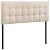 MODWAY Lily Ivory Full Upholstered Fabric Headboard MOD-5146-IVO - The ...