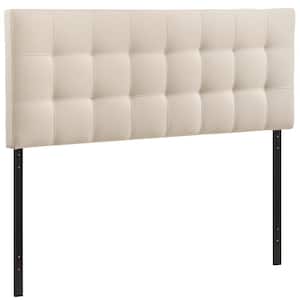 Lily Ivory Full Upholstered Fabric Headboard