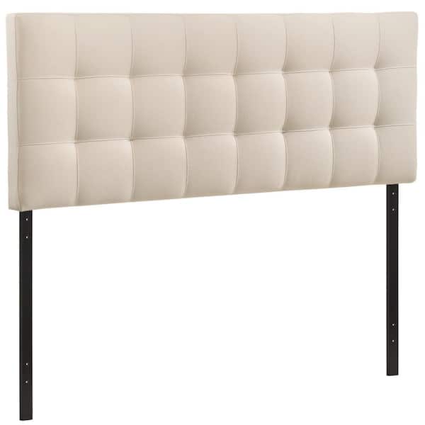 Modway Lily Ivory Full Upholstered Fabric Headboard Mod 5146 Ivo The Home Depot 