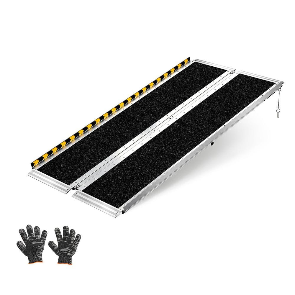 5FT. Portable Folding Wheelchair Ramp, Aluminum Non-Slip Surface, 800 lbs. Capacity for Steps Stairs, Thresholds & Curbs price history on PriceWatchPro