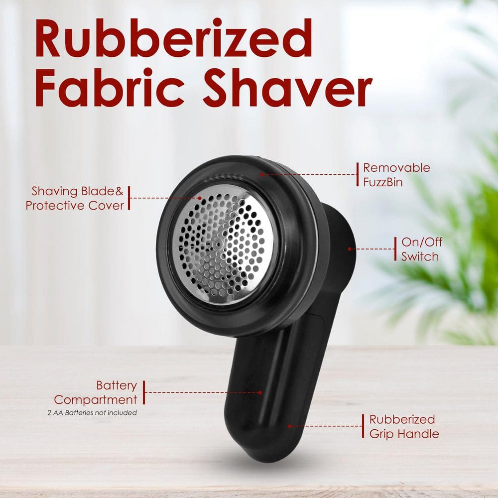 Black Electric Fabric Shaver with Adjustable Shave Height