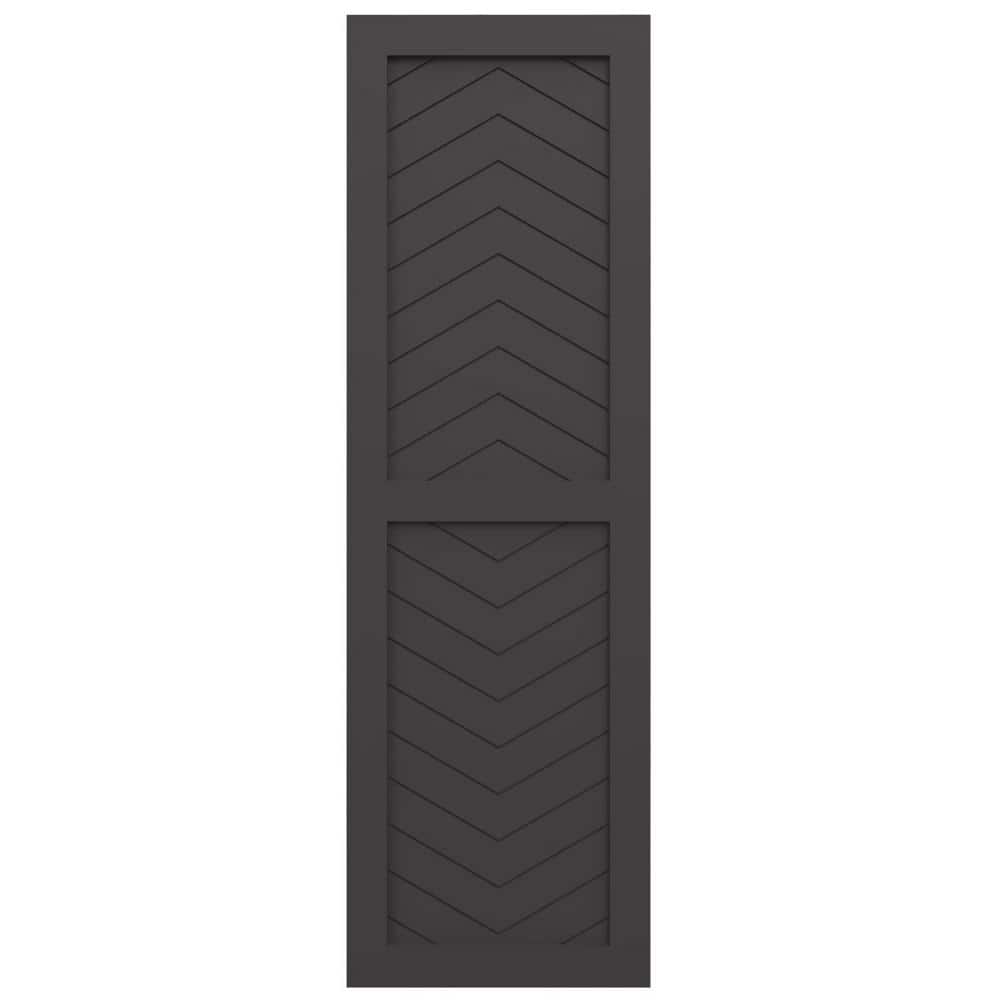 True Fit PVC 12 in. W x 65 in. H Flat Panel Vinyl Shutters Pair in Shadow Mountain price history on PriceWatchPro