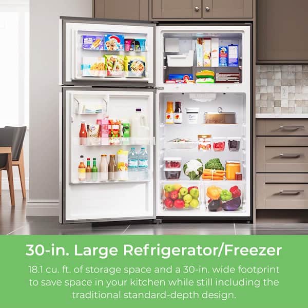 KENMORE 30 in. Wide 18.1 cu. ft. Top Freezer Refrigerator in Black