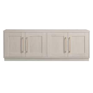 Tillman 68 in. Alder White Rectangular TV Stand fits TV's up to 75 in.