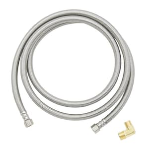 3/8 in. Comp. x 3/8 in. Comp. with 3/4 in. Garden Hose Elbow x 72 in. Braided Stainless Steel Dishwasher Connector