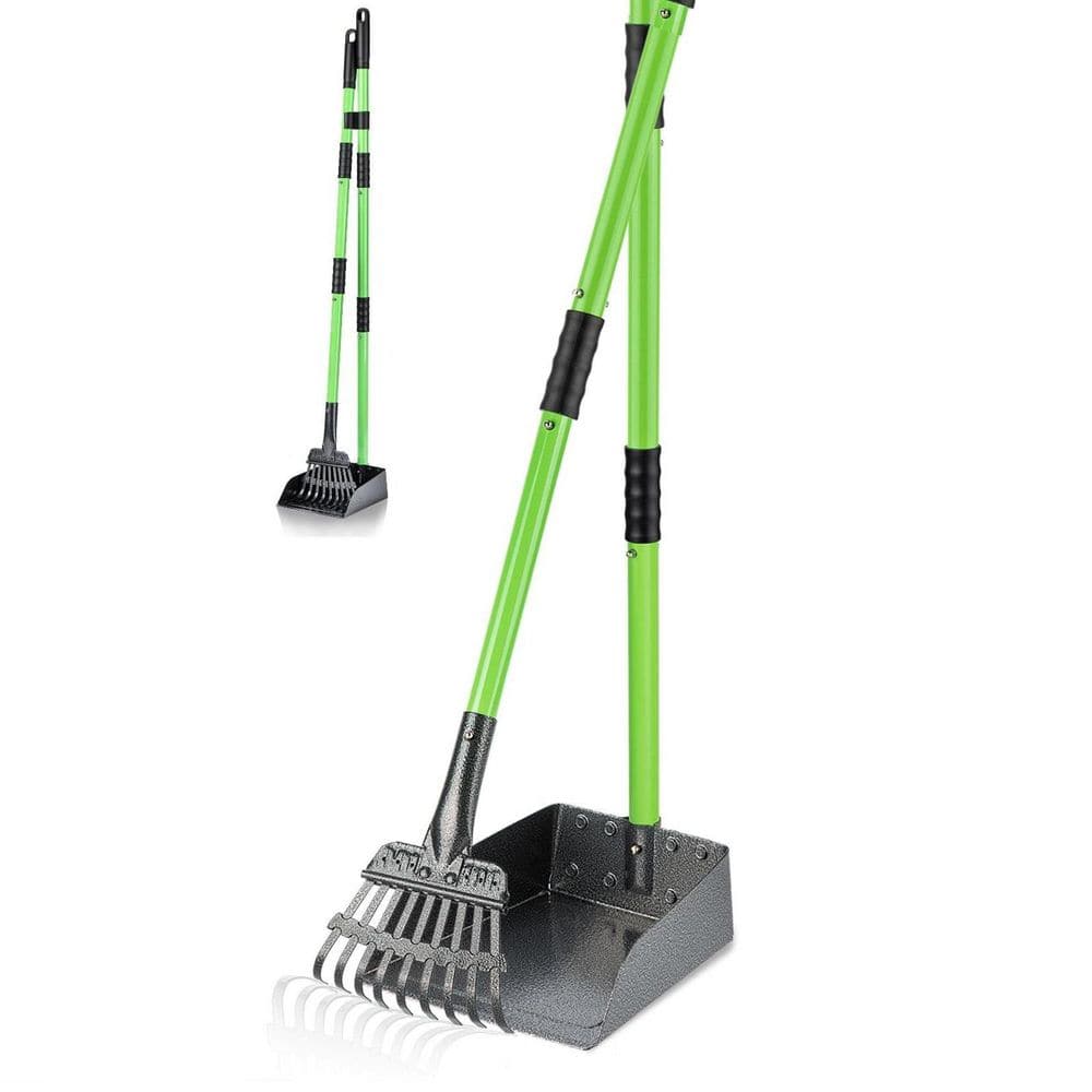 2 Piece Pet Poop Scooper Set with Long Handle Poop Picker Upper and Durable Metal Tray & Rake for Grass Dirt Gravel price history on PriceWatchPro