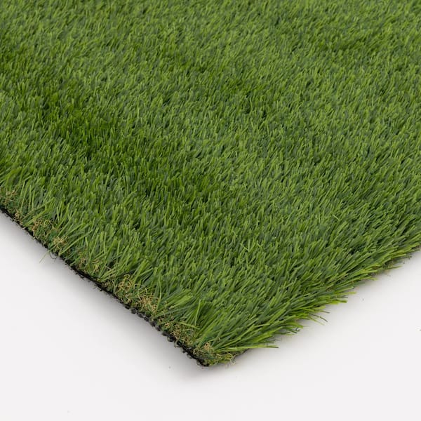NATCO HOME 62 oz. 15 ft. Wide x Cut to Length Light Field Clover Artificial Grass
