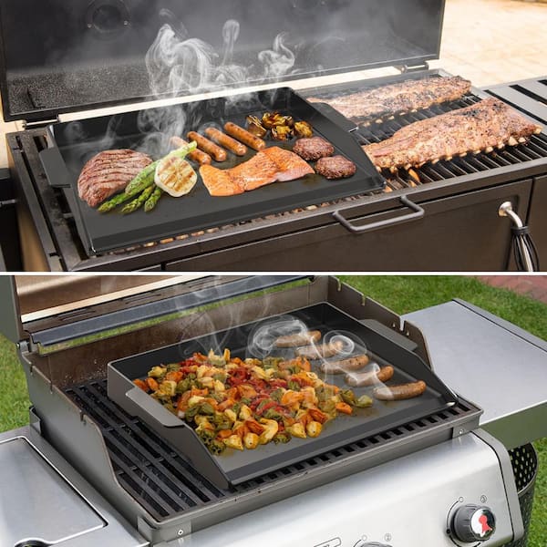 Hitechluxe Cast Iron Cooking Griddle Pre-Seasoned Nonstick with