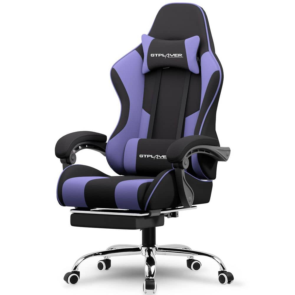 ComHoma Gaming Chair Fabric Computer Chair with Footrest