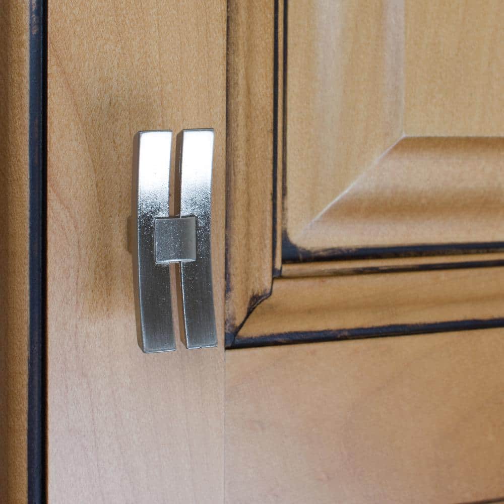 6-inch Brushed Nickel Industrial T-Handle Cabinet Knob Set