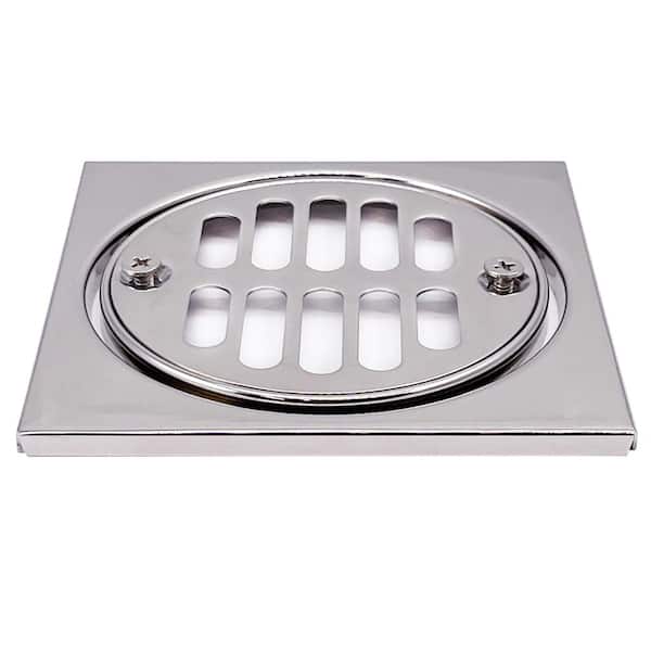 Westbrass D206-SQG-26 Square Shower Drain Cover in Polished Chrome