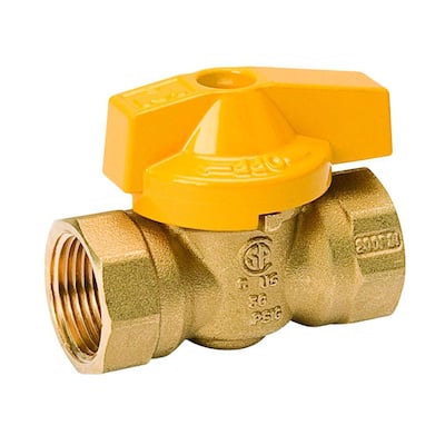 3/8 in. Brass Gas Ball Valve