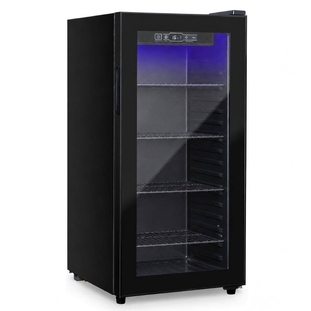 15 in. Single Zone 120 Cans Beverage Cooler in Black with Double Glazed Door, Door Locks, 39°F - 61°F price history on PriceWatchPro