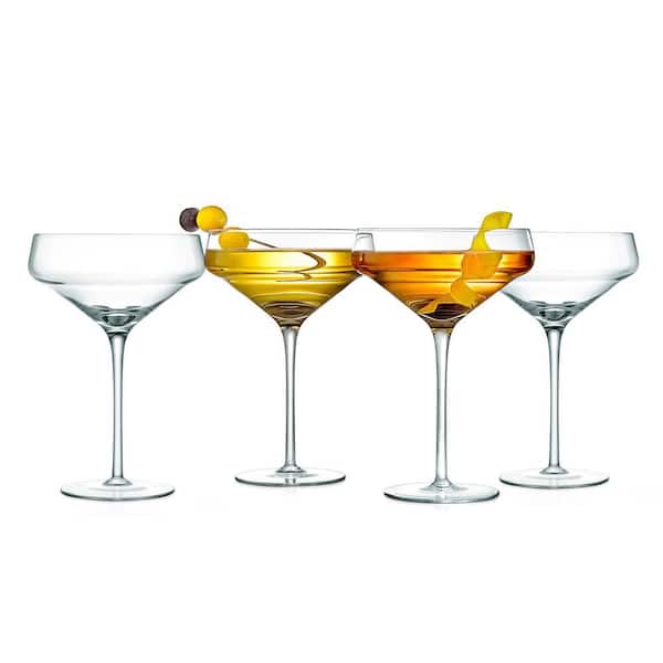 Crystal Martini Glass Set of 2, 10oz