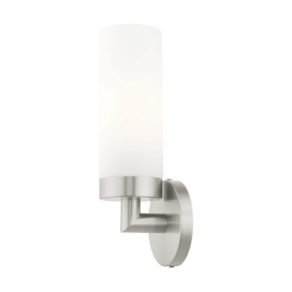 Aero 11.75'' Brushed Nickel Contemporary Dimmable Wall Sconce