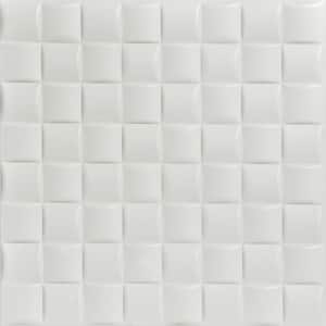 Cobblestone Dove White 1.6 ft. x 1.6 ft. Decorative Foam Glue Up Ceiling Tile (21.6 sq. ft./case)