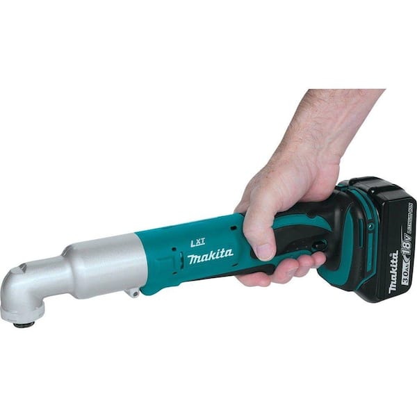 Makita 18V LXT Lithium-Ion 1/4 in. Cordless Angle Impact Driver Kit with  (2) Batteries 3.0Ah, Charger and Tool Bag XLT01 The Home Depot