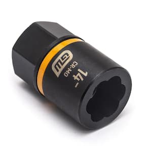 Bolt Biter 3/8 in. Drive Metric Impact Extraction Socket 14- mm