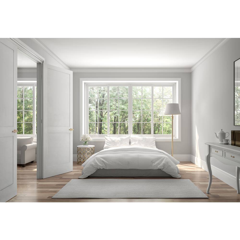 56" Black Solid Core Pine French Interior Door