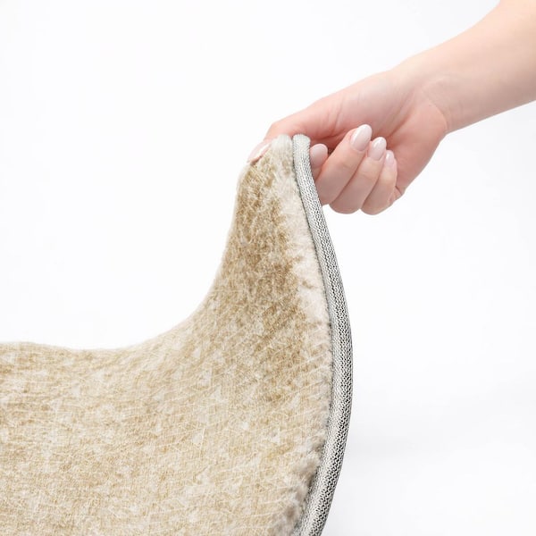 Dream Shag Premium Machine Washable Abstract ADS514 Beige 3 ft. x 4 ft. Area Rug