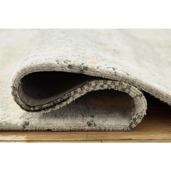 Raif 5 ft. x 7 ft. Gray/Beige Abstract Area Rug