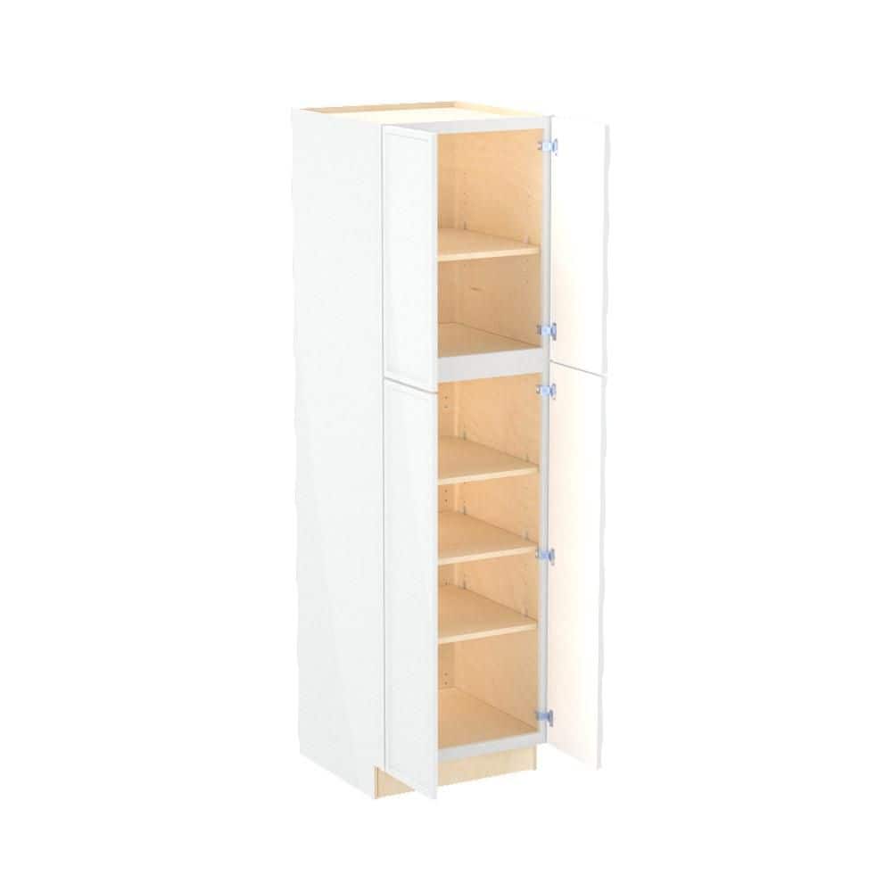 Franklin 24 in. W x 24 in. D x 84 in. H Assembled Plywood Pantry Kitchen Cabinet in Vesper White with Soft Close price history on PriceWatchPro