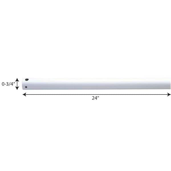 Progress Lighting AirPro 24 in. White Extension Downrod P2605-30