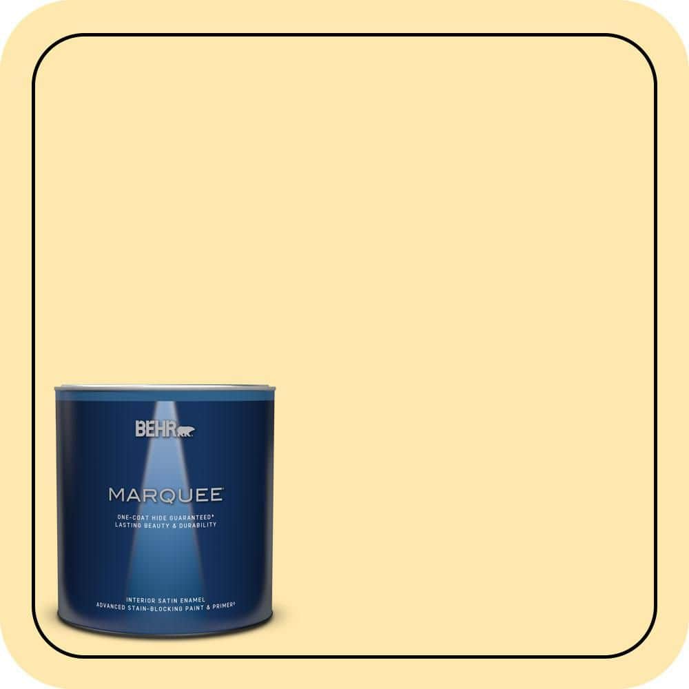 1 qt. #350B-4 Lemon Souffle Satin Enamel Interior Paint & Primer price history on PriceWatchPro