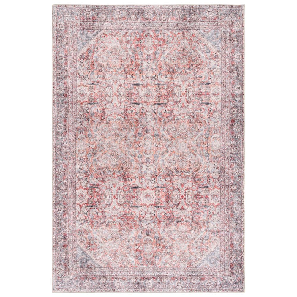 SAFAVIEH Vintage Serapi Red Orange/Blue 6 ft. x 9 ft