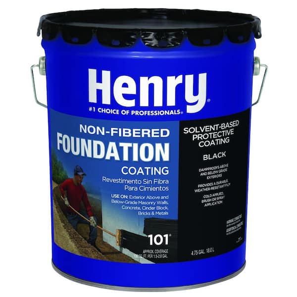 Henry 101 Non-Fibered Black Foundation Coating 4.75 gal.